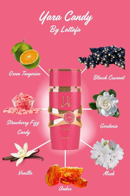 Perfume Árabe Yara Candy Original